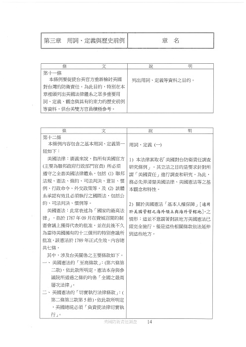 第三章 用詞、定義與歷史前例